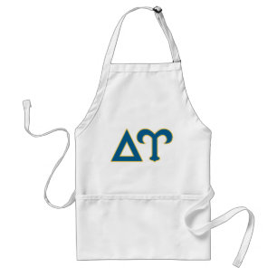Delta Upsilon Fraternity Greek Letters Blue & Gold Adult Apron
