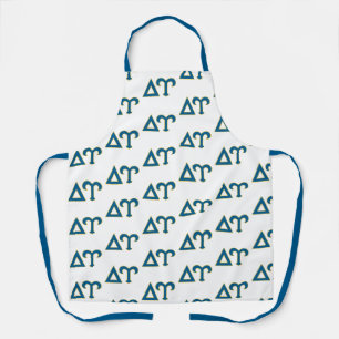 Delta Upsilon Fraternity Greek Letters Blue & Gold Apron