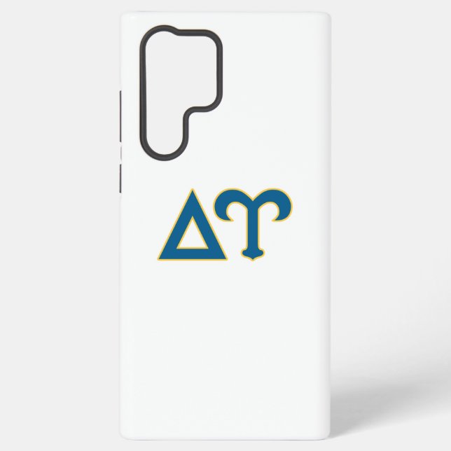 Delta Upsilon Fraternity Greek Letters Blue & Gold Samsung Galaxy Case (Back)