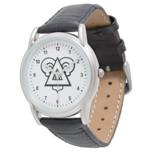 Delta Upsilon Fraternity Iconic Triangle Logo Watch
