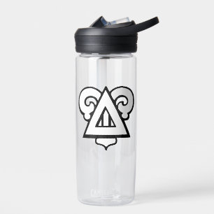 Delta Upsilon Fraternity Iconic Triangle Logo Water Bottle