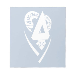Delta Upsilon Fraternity Logo White on Blue Notepad