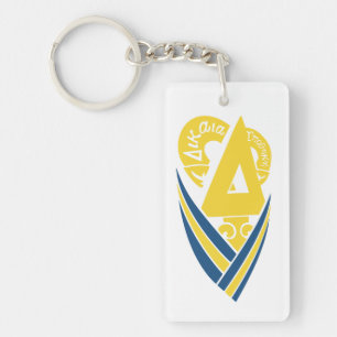 Delta Upsilon Fraternity Stylized Delta Keychain