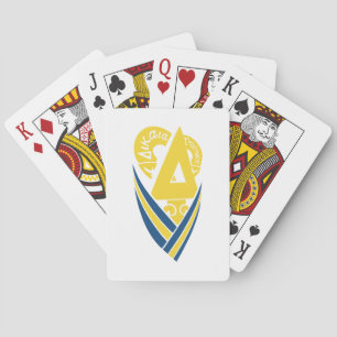 Delta Upsilon Fraternity Stylized Delta Poker Cards