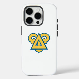 Delta Upsilon Fraternity Triangle Blue & Gold iPhone 16 Pro Case