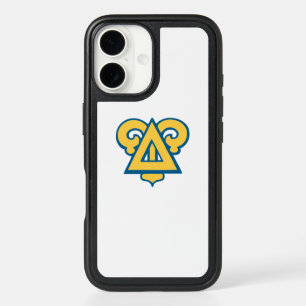 Delta Upsilon Fraternity Triangle Blue & Gold iPhone 16 Case