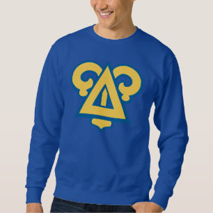 Delta Upsilon Fraternity Triangle Blue & Gold Sweatshirt