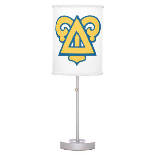 Delta Upsilon Fraternity Triangle Blue & Gold Table Lamp