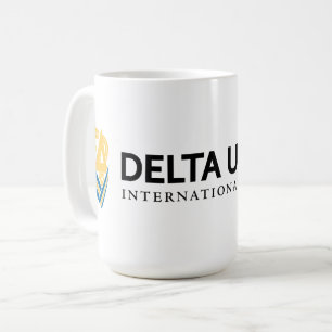 Delta Upsilon International Fraternity Logo B&W Coffee Mug