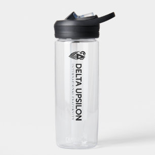 Delta Upsilon International Fraternity Logo B&W Water Bottle