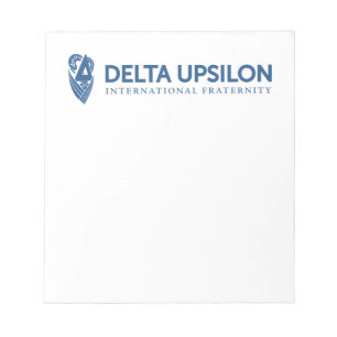 Delta Upsilon International Fraternity Logo Notepad