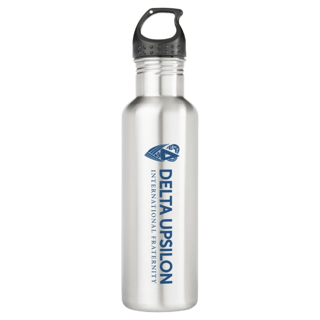 Delta Upsilon International Fraternity Logo Stainless Steel Water Bottle (Front)