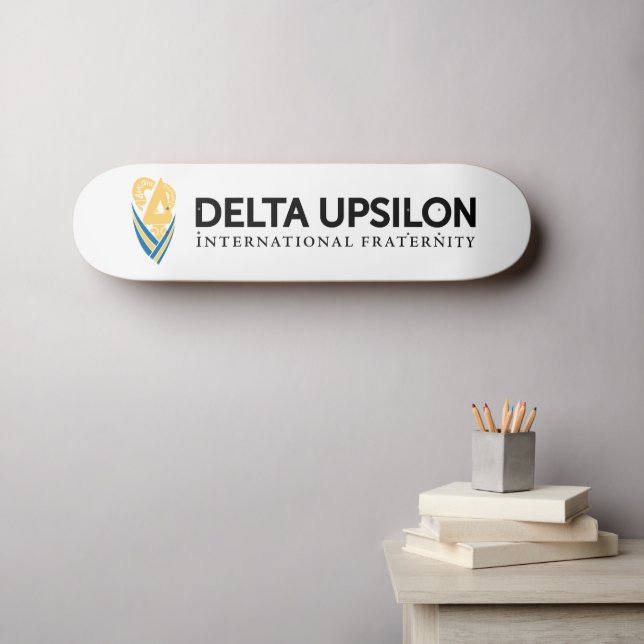 Delta Upsilon International Fraternity Skateboard (Wall Art (Horz))