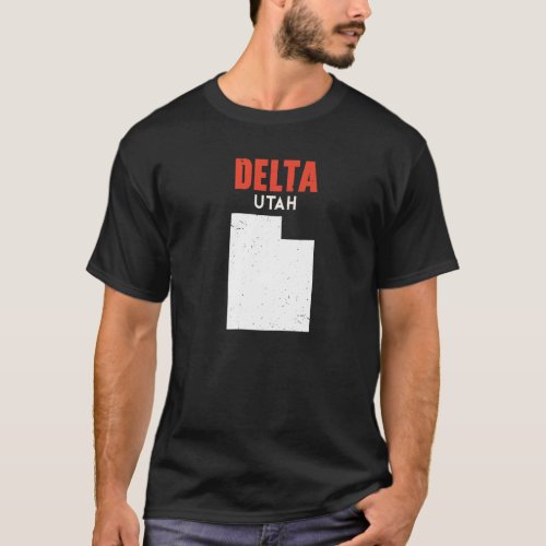 Delta Utah USA State America Travel Utahan   T_Shirt