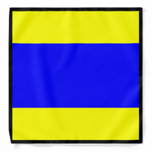 Delta Yellow Blue Bandana