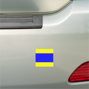 Delta Yellow Blue Car Magnet