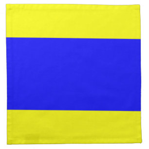 Delta Yellow Blue Cloth Napkin