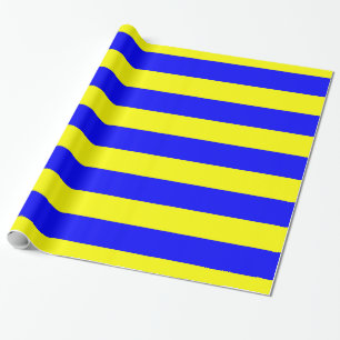 Delta Yellow Blue Wrapping Paper