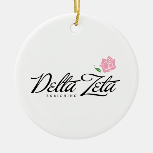 Delta Zeta _ Enriching Ceramic Ornament