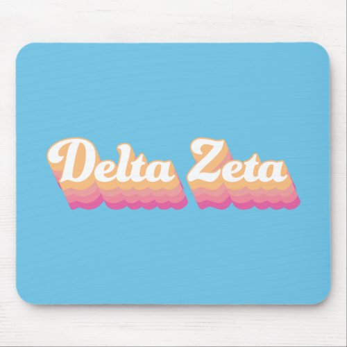 Delta Zeta  Groovy Script Mouse Pad