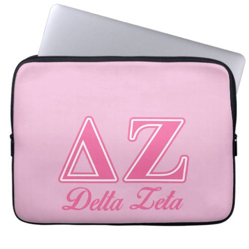 Delta Zeta Pink Letters Laptop Sleeve