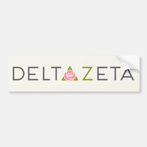 Delta Zeta Primary Logo Bumper Sticker