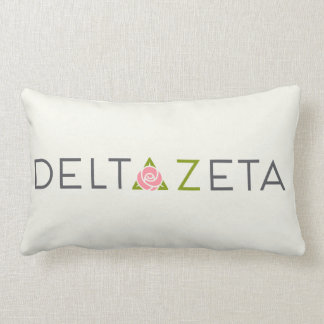 Delta Zeta Primary Logo Lumbar Pillow
