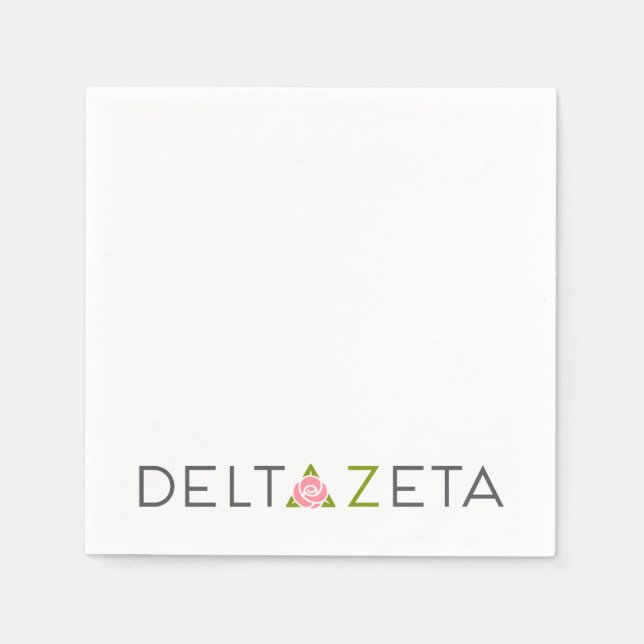 Delta Zeta Primary Logo Napkins (Front)