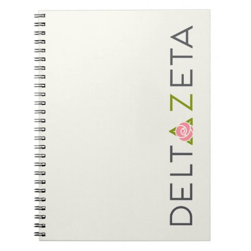 Delta Zeta Primary Logo Notebook