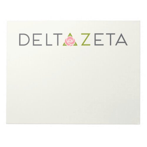Delta Zeta Primary Logo Notepad