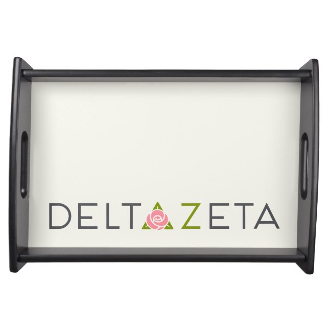 Delta Zeta Primary Logo Serving Tray (Front)