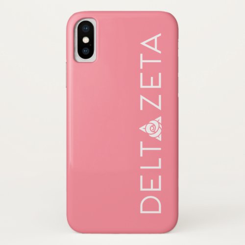 Delta Zeta Primary Logo White iPhone X Case