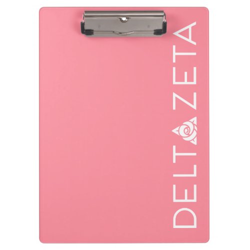 Delta Zeta Primary Logo White Clipboard