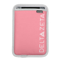 Delta Zeta Primary Logo White iPad Mini Sleeve