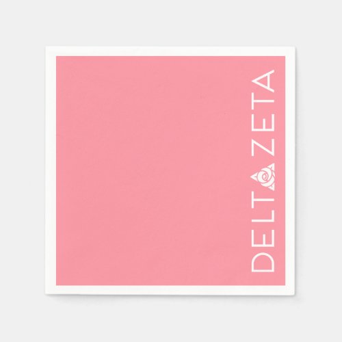 Delta Zeta Primary Logo White Paper Napkins