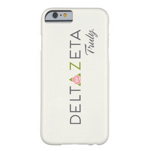 Delta Zeta Primary Logo with Promise Barely There iPhone 6 Case