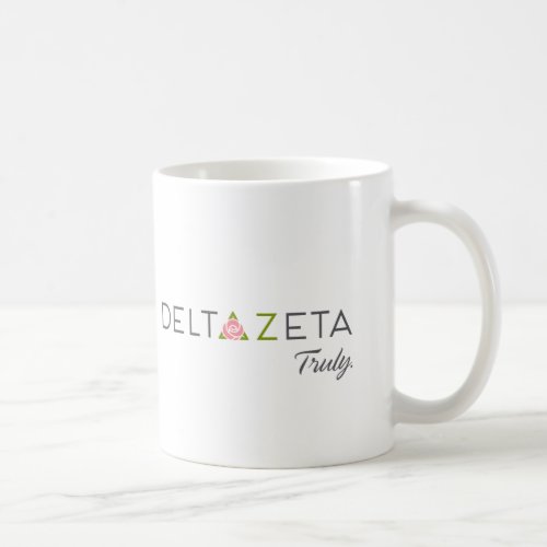Delta Zeta Primary Logo with Promise Coffee Mug