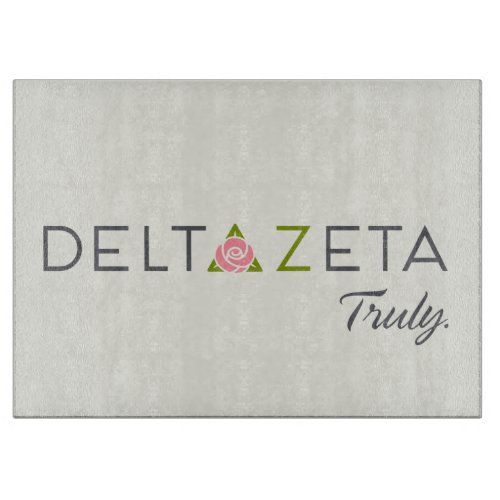 Delta Zeta Primary Logo with Promise Cutting Board