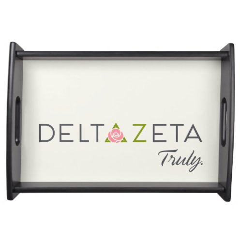 Delta Zeta Primary Logo with Promise Serving Tray