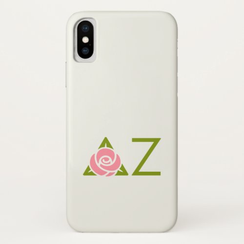 Delta Zeta Rose Icon iPhone X Case