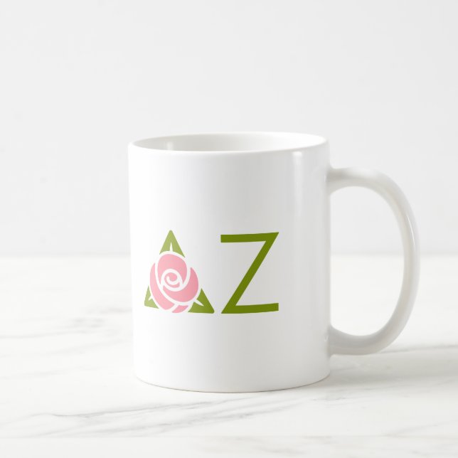Delta Zeta Rose Icon Coffee Mug (Right)