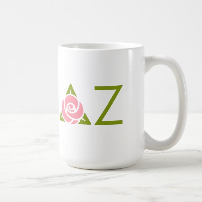 Delta Zeta Rose Icon Coffee Mug (Right)