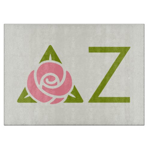 Delta Zeta Rose Icon Cutting Board