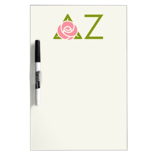 Delta Zeta Rose Icon Dry Erase Board