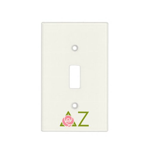 Delta Zeta Rose Icon Light Switch Cover