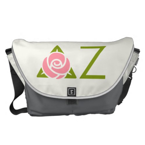 Delta Zeta Rose Icon Messenger Bag
