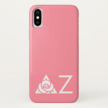 Delta Zeta Rose Icon White Iphone X Case at Zazzle