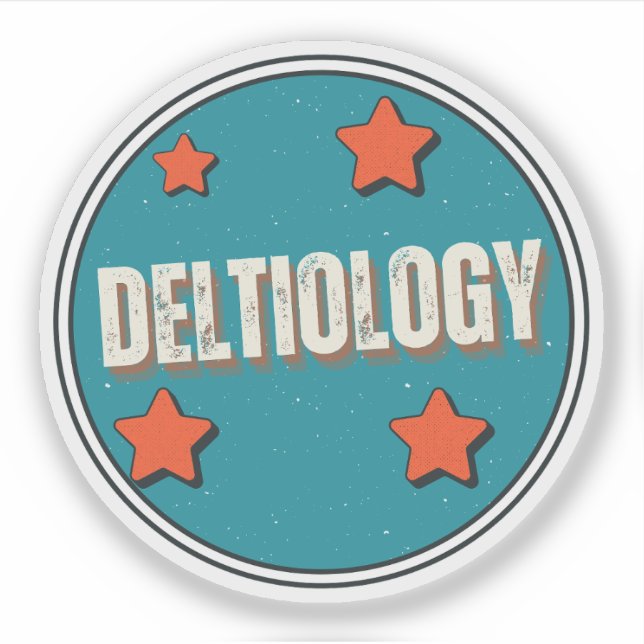 Deltiology Sticker (Front)
