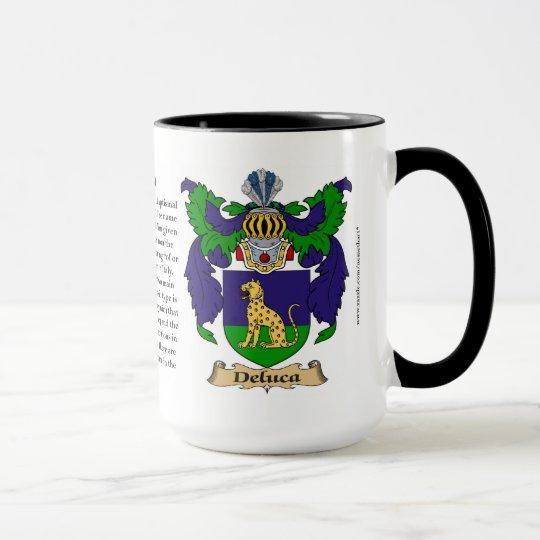 Deluca Family Coat of Arms Mug | Zazzle.com