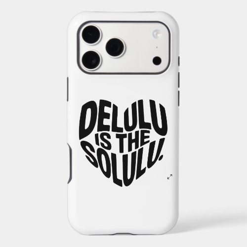 Delulu Is The Solulu Funny Gen Z Quote iPhone Case